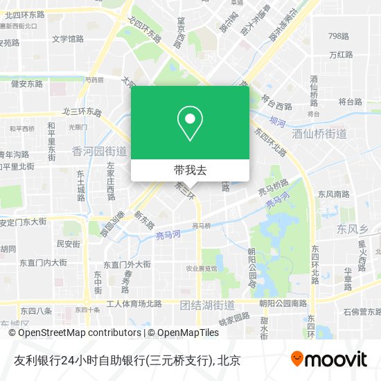 友利银行24小时自助银行(三元桥支行)地图