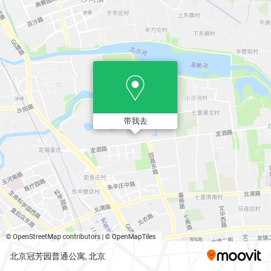 北京冠芳园普通公寓地图