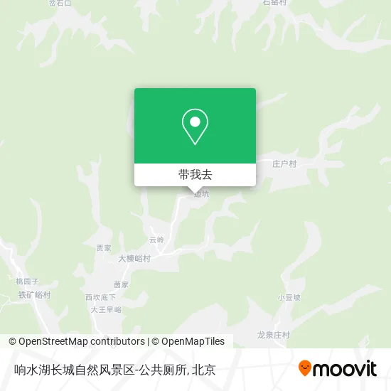 响水湖长城自然风景区-公共厕所地图
