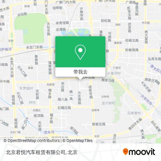北京君悦汽车租赁有限公司地图