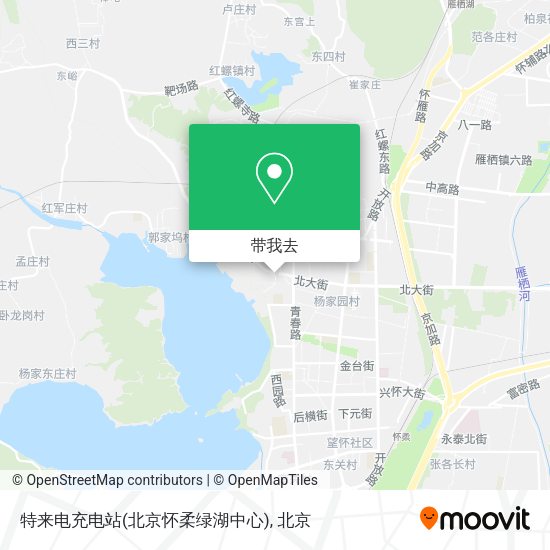 特来电充电站(北京怀柔绿湖中心)地图