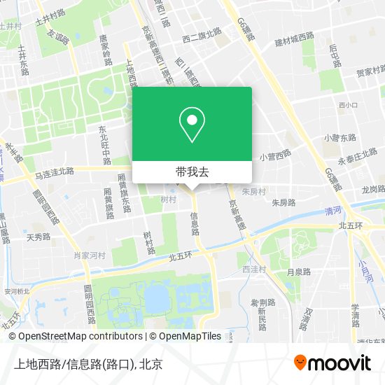 上地西路/信息路(路口)地图