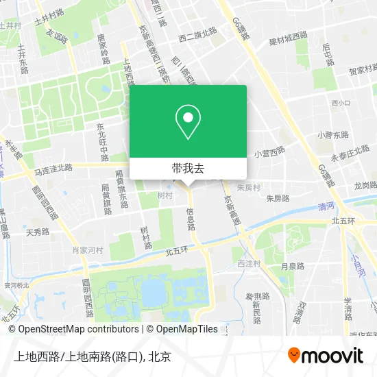 上地西路/上地南路(路口)地图