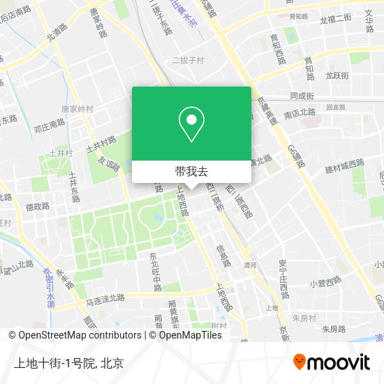 上地十街-1号院地图