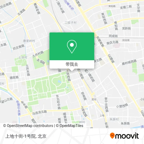 上地十街-1号院地图