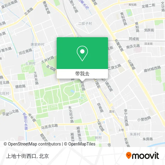 上地十街西口地图
