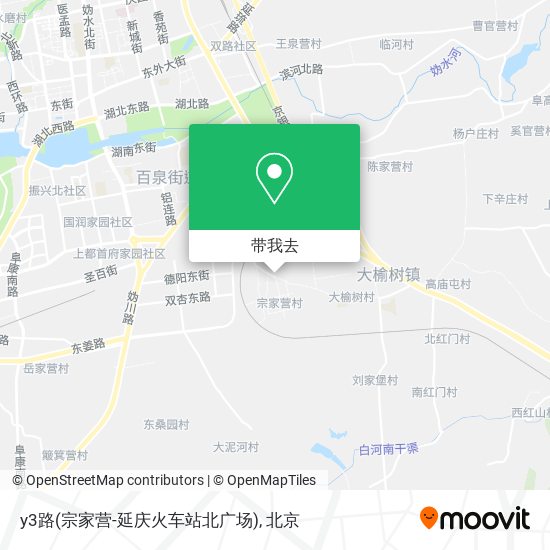 y3路(宗家营-延庆火车站北广场)地图
