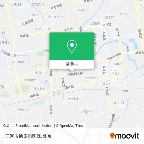 三河市糖尿病医院地图