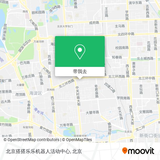北京搭搭乐乐机器人活动中心地图