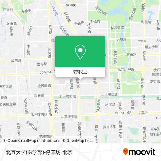 北京大学(医学部)-停车场地图