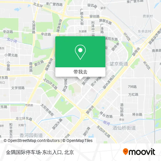 金隅国际停车场-东出入口地图