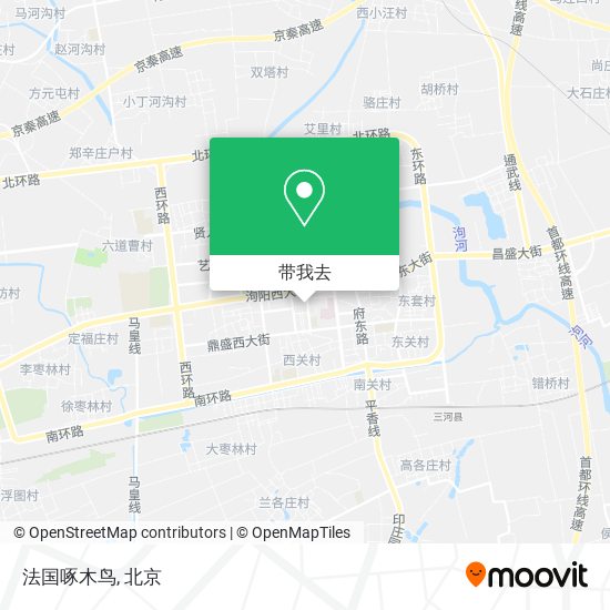 法国啄木鸟地图