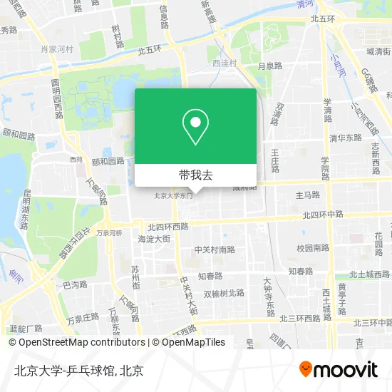 北京大学-乒乓球馆地图