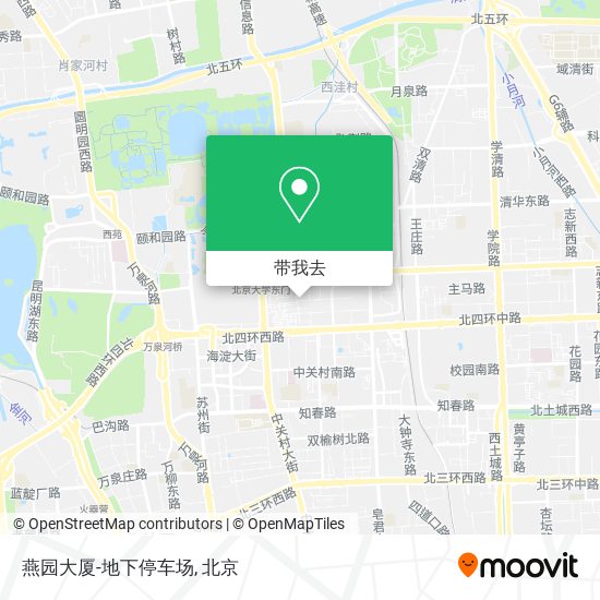 燕园大厦-地下停车场地图