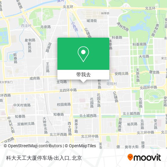科大天工大厦停车场-出入口地图