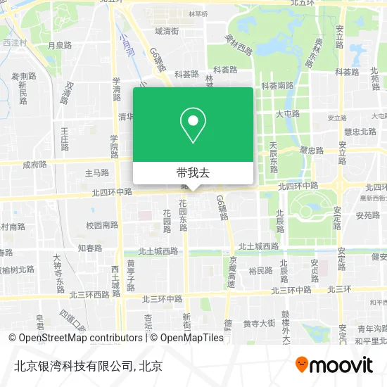 北京银湾科技有限公司地图