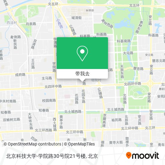北京科技大学-学院路30号院21号楼地图