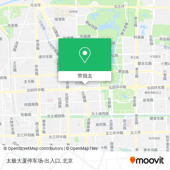 太极大厦停车场-出入口地图