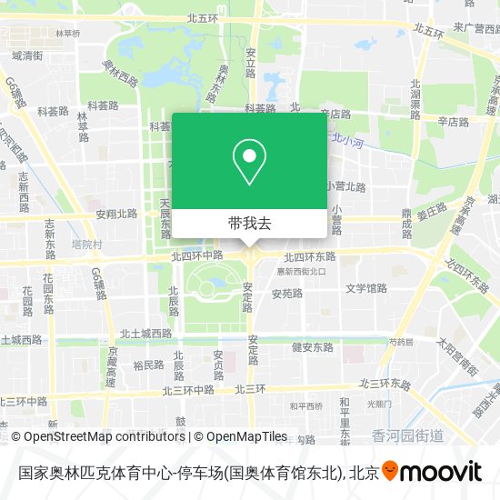 国家奥林匹克体育中心-停车场(国奥体育馆东北)地图