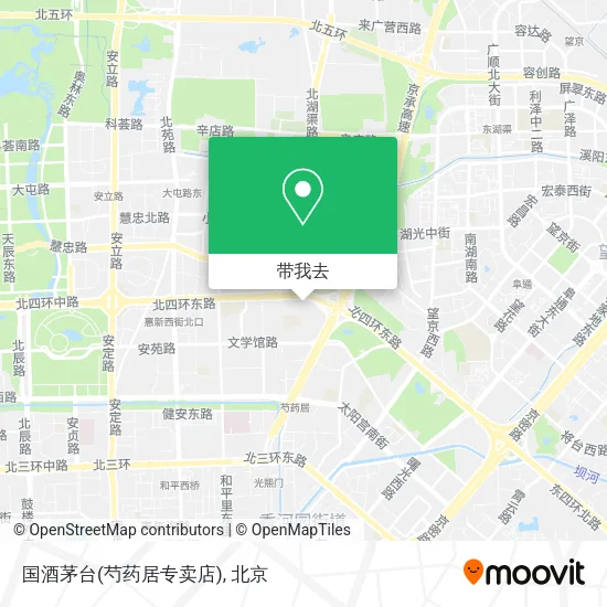 国酒茅台(芍药居专卖店)地图