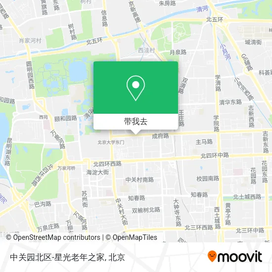 中关园北区-星光老年之家地图