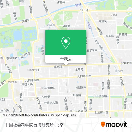 中国社会科学院台湾研究所地图