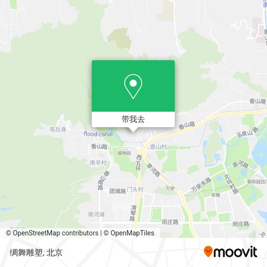 绸舞雕塑地图