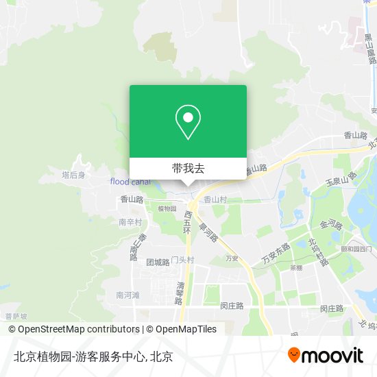 北京植物园-游客服务中心地图