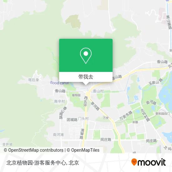 北京植物园-游客服务中心地图
