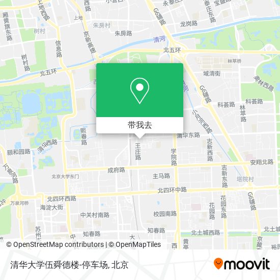 清华大学伍舜德楼-停车场地图