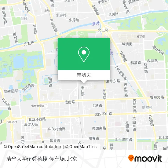 清华大学伍舜德楼-停车场地图