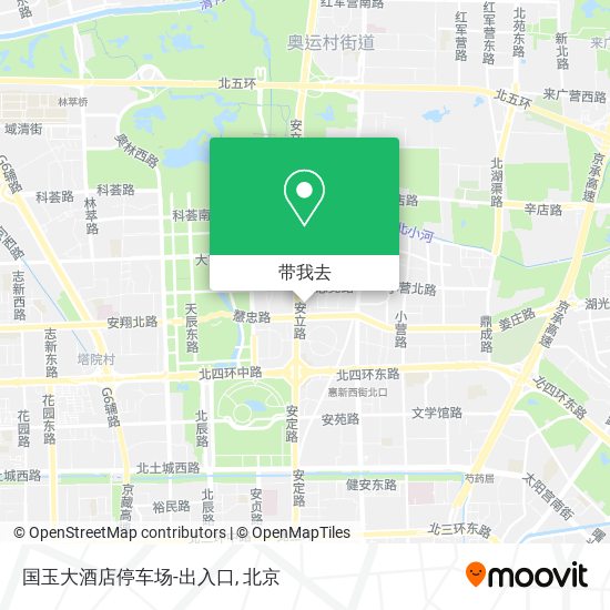 国玉大酒店停车场-出入口地图