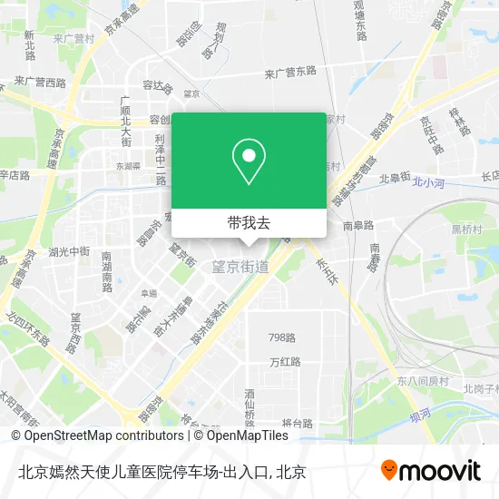 北京嫣然天使儿童医院停车场-出入口地图