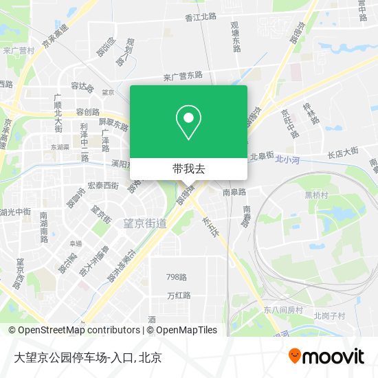 大望京公园停车场-入口地图