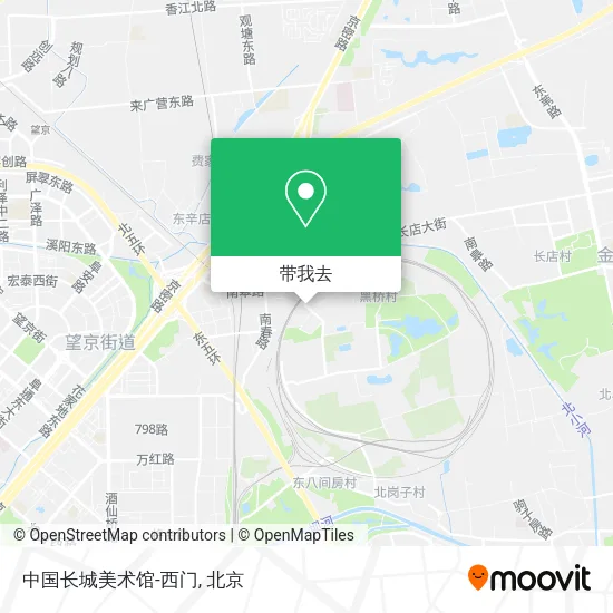 中国长城美术馆-西门地图