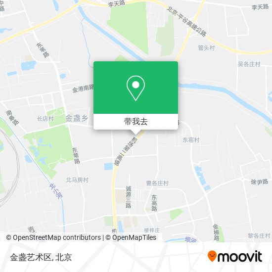 金盏艺术区地图
