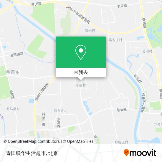 青田联华生活超市地图