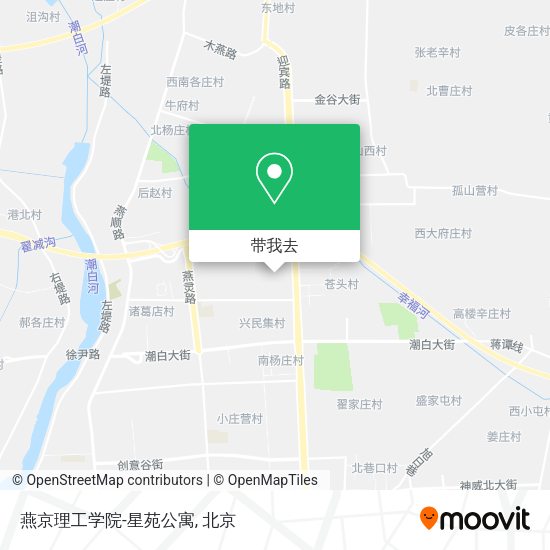 燕京理工学院-星苑公寓地图