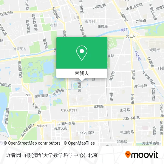 近春园西楼(清华大学数学科学中心)地图