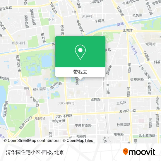 清华园住宅小区-西楼地图