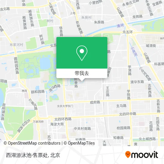 西湖游泳池-售票处地图