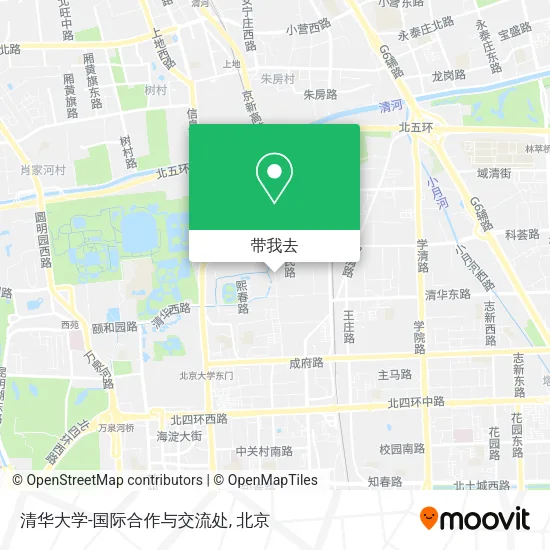 清华大学-国际合作与交流处地图