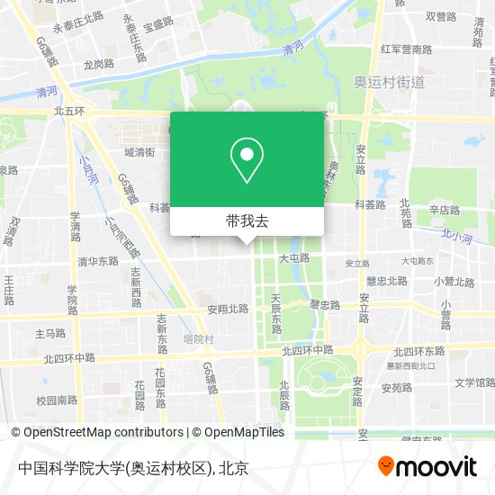 中国科学院大学(奥运村校区)地图