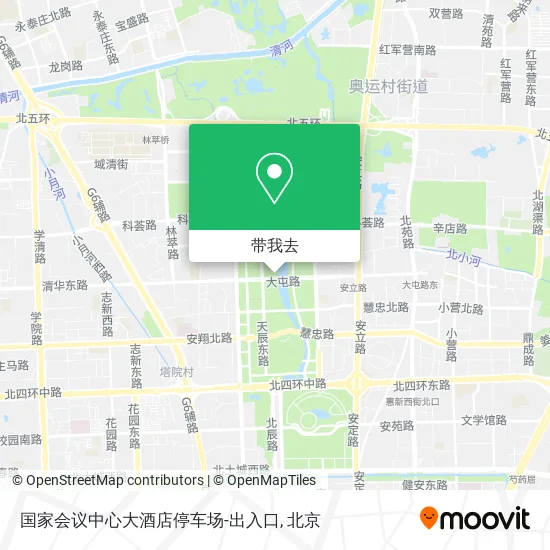 国家会议中心大酒店停车场-出入口地图