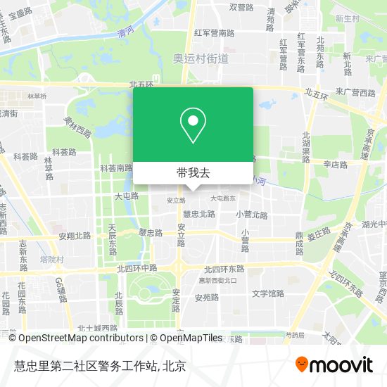 慧忠里第二社区警务工作站地图