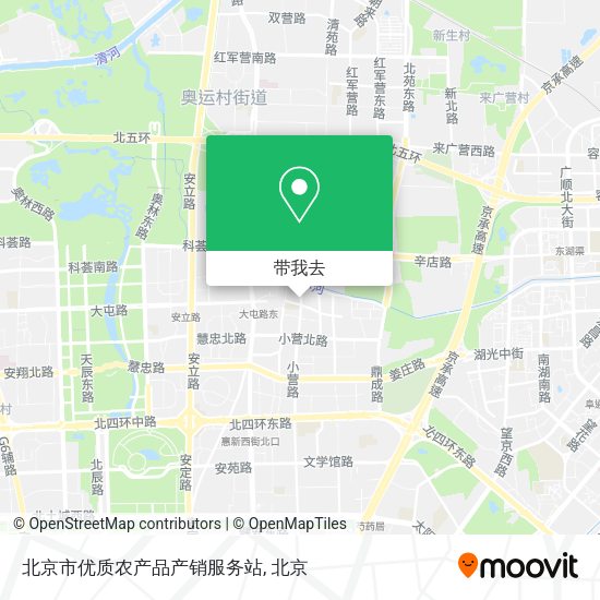 北京市优质农产品产销服务站地图