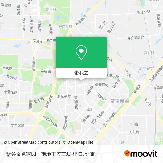 慧谷金色家园一期地下停车场-出口地图