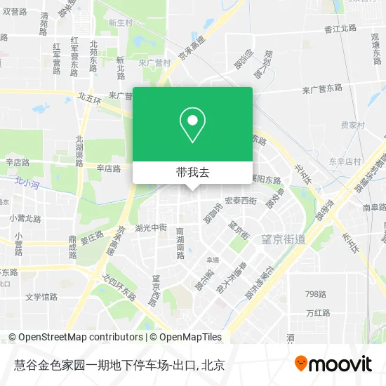 慧谷金色家园一期地下停车场-出口地图