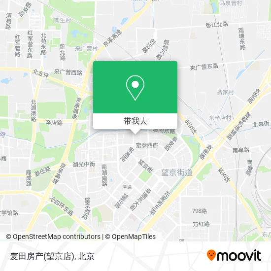 麦田房产(望京店)地图