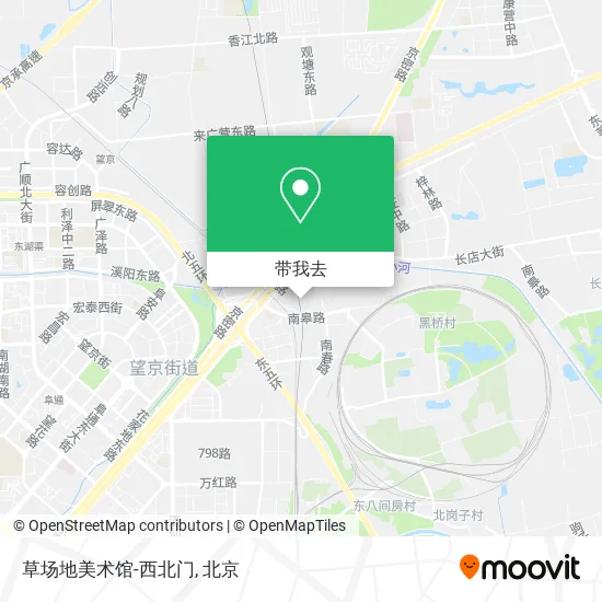 草场地美术馆-西北门地图